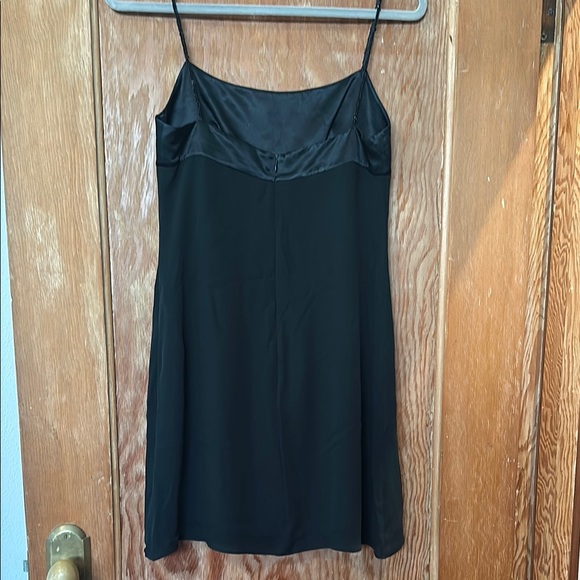 BCBG Vintage Black Satin Slip Dress, Small - Picture 5 of 9